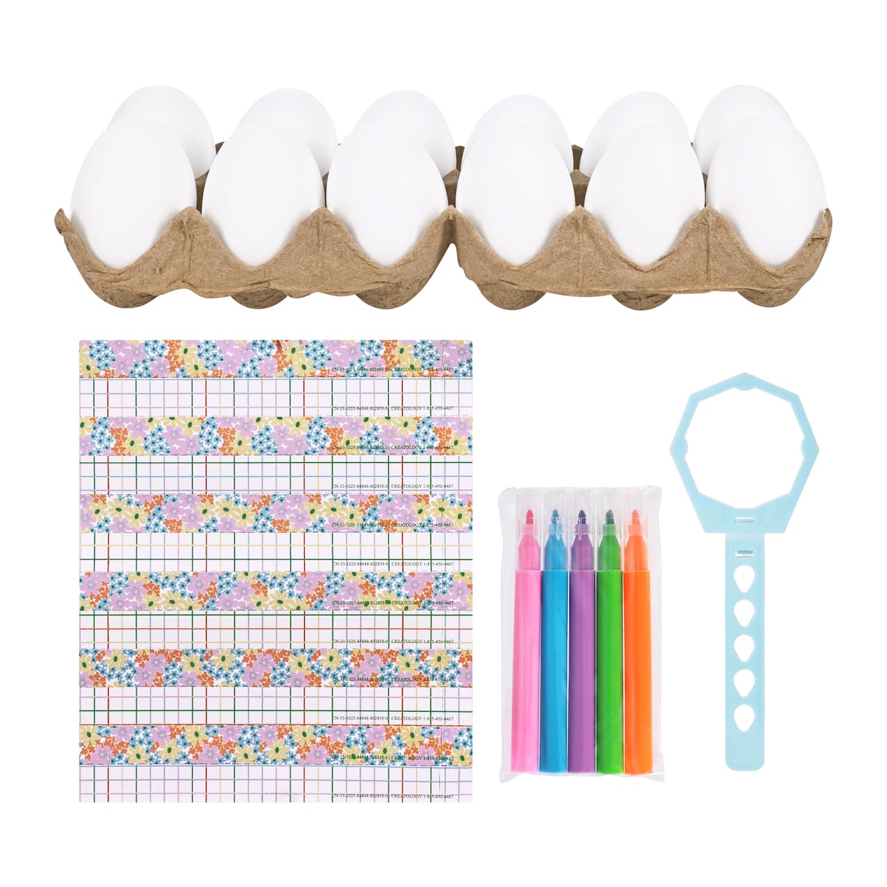 Blank Craft Eggs, 12ct. by Creatology™